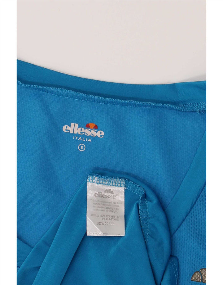 T-shirt da donna Ellesse Top UK 8 Small blu poliestere