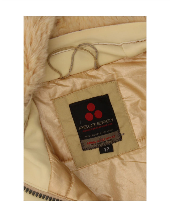 PEUTEREY Cappotto imbottito con cappuccio da donna IT 42 Beige medio