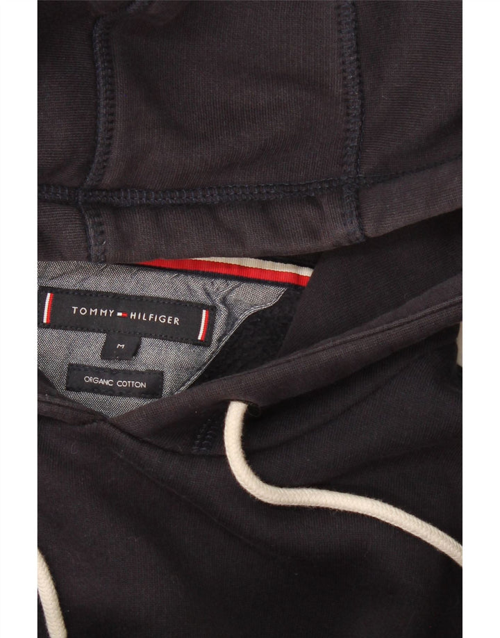 Maglione con cappuccio grafico da uomo Tommy Hilfiger medio cotone blu navy