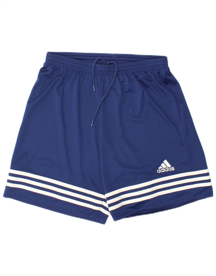 Pantaloncini sportivi ADIDAS da uomo Climalite medio poliestere blu navy