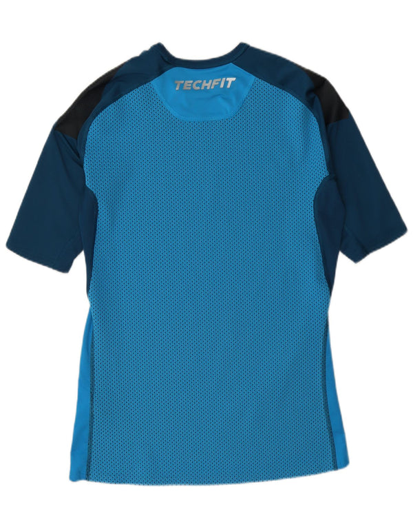 Adidas Uomo Climacool T-shirt Top XL Blu Colourblock Poliestere
