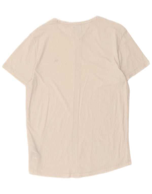 T-shirt slim fit da uomo Tommy Hilfiger Top Small in cotone bianco