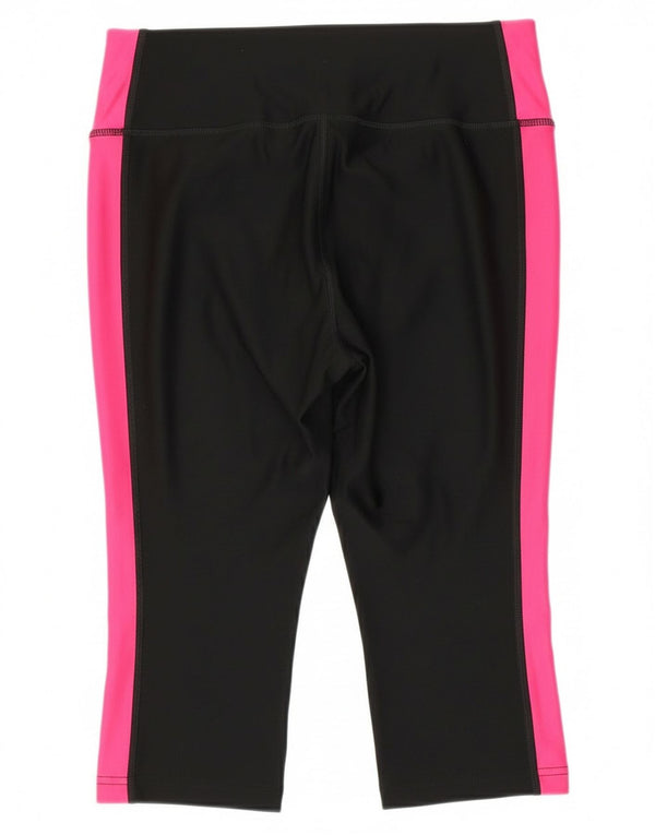 Leggings Nike Dri Fit Capri da donna UK 12 Medium Black Colourblock