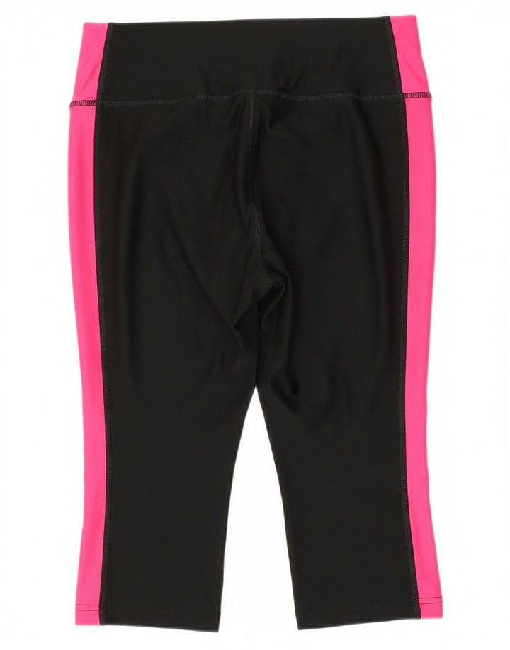 Leggings Nike Dri Fit Capri da donna UK 12 Medium Black Colourblock