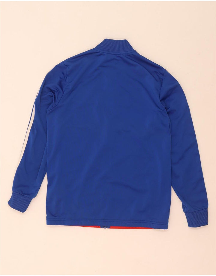 Giacca da tuta da ragazzo Adidas 13-14 anni in poliestere color block blu