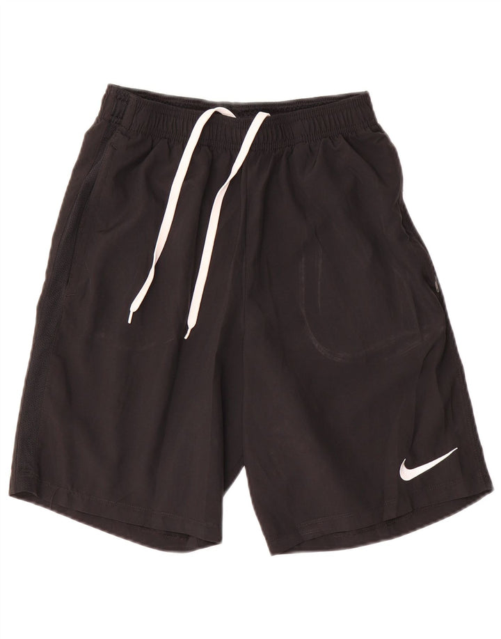 Pantaloncini sportivi Nike Dri Fit da uomo, poliestere medio nero