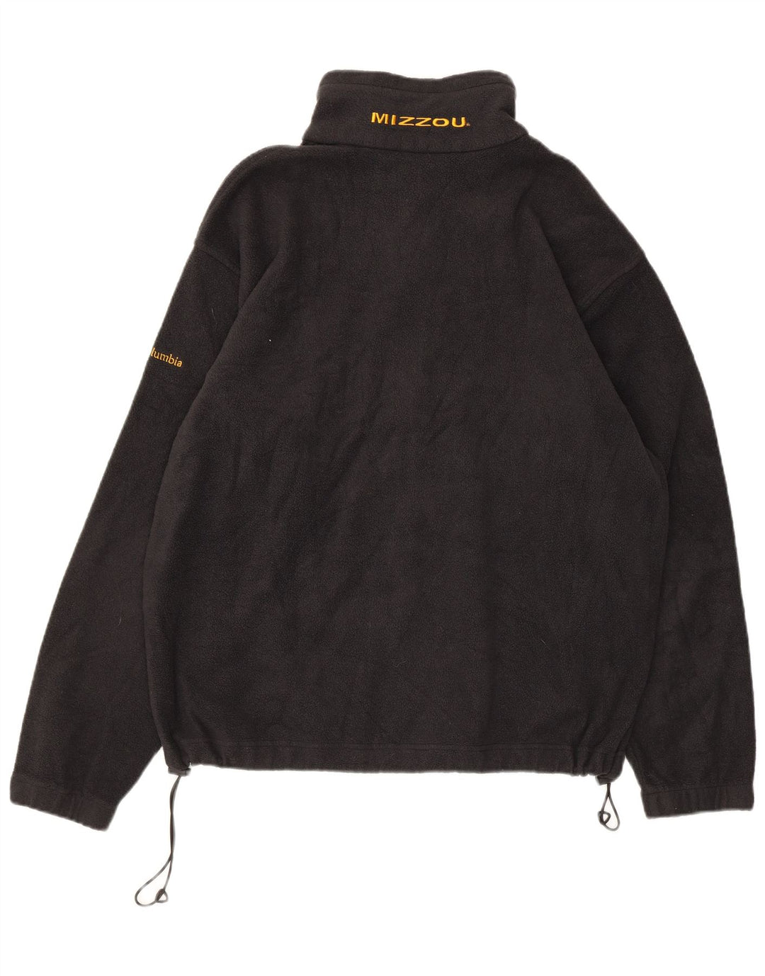 Giacca in pile Columbia Mizzou da uomo UK 40 Large Nero Poliestere
