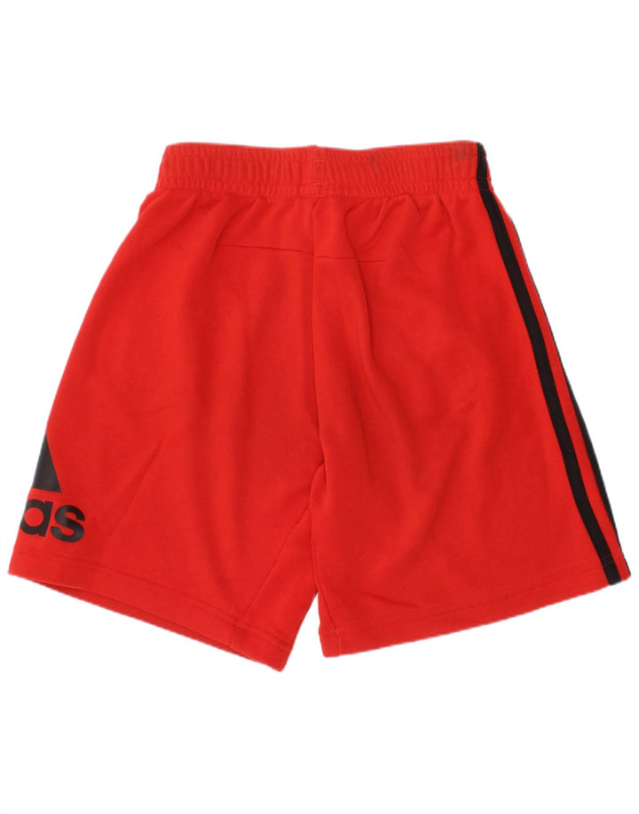 Pantaloncini sportivi Adidas Graphic da ragazzo 9-10 anni rossi