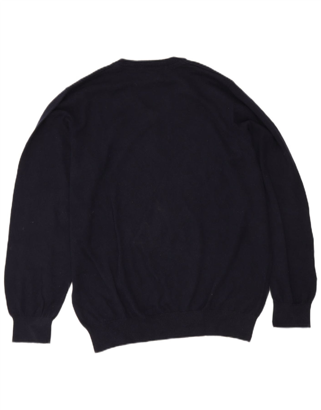 Maglione da uomo con scollo a V L.L.Bean, grande cotone blu navy