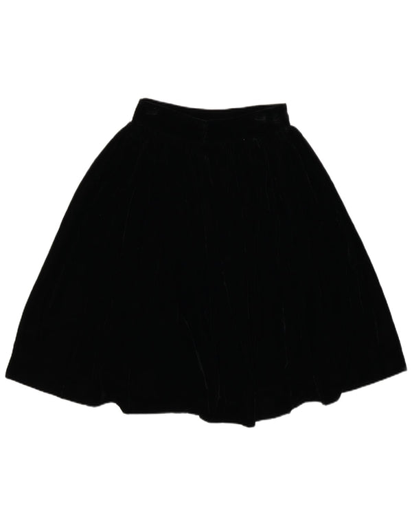 Gonna svasata a vita alta da donna vintage W24 XS nera