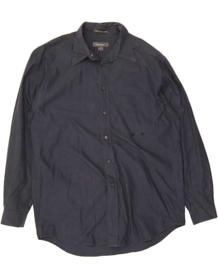 EDDIE BAUER Mens Shirt Medium Navy Blue Cotton Vintage Eddie Bauer and Second-Hand Eddie Bauer from Messina Hembry 
