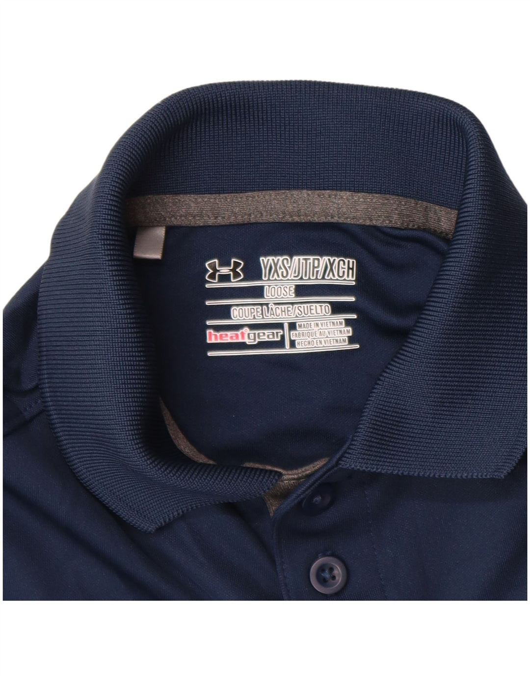 Polo UNDER ARMOUR Heat Gear da bambino 6-7 anni XS Blu navy