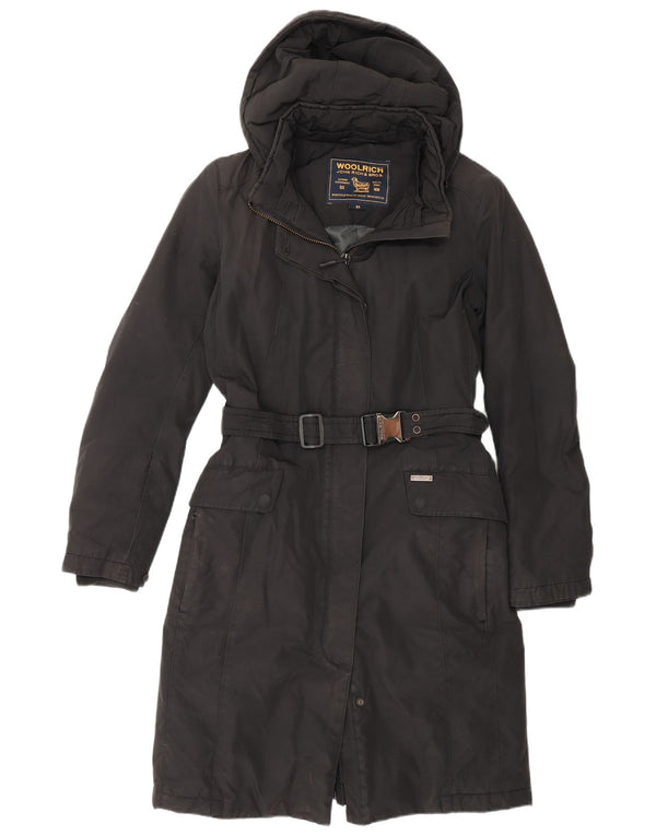Cappotto imbottito con cappuccio da donna Woolrich UK 6 XS cotone nero