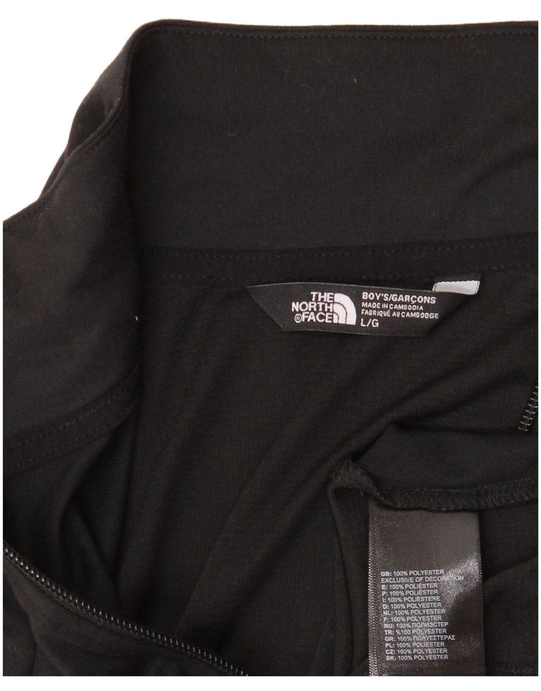 Top da tuta con grafica pullover per ragazzi The North Face 11-12 anni Large Nero