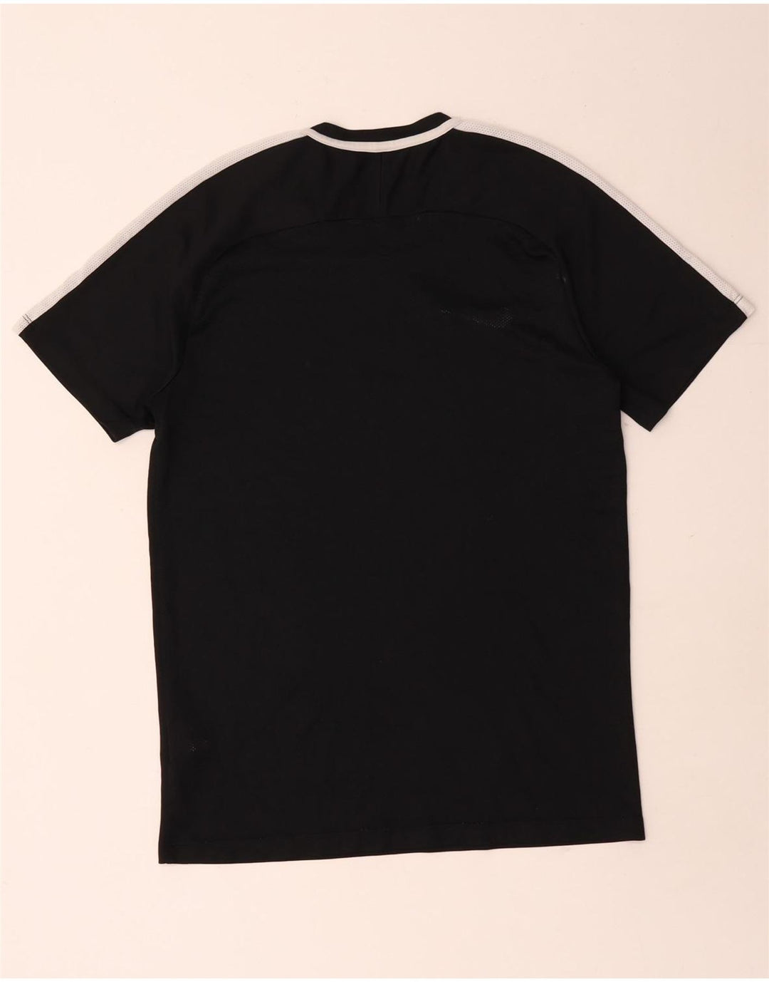 T-shirt Nike da uomo Dri Fit, top in poliestere color block medio nero