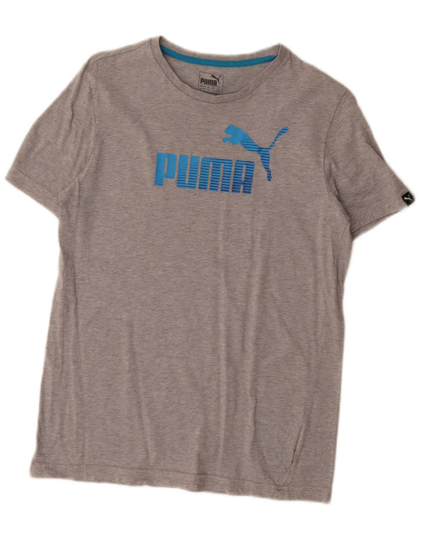 Maglietta grafica Puma da bambino 15-16 anni Grigia
