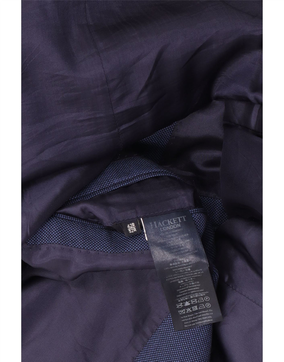 Giacca blazer da uomo a 2 bottoni Hackett UK 42 XL lana blu