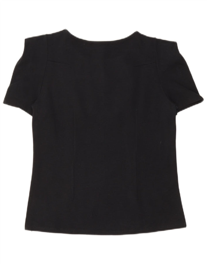 Top Camicetta Da Donna ZARA UK 12 Medio Blu Navy