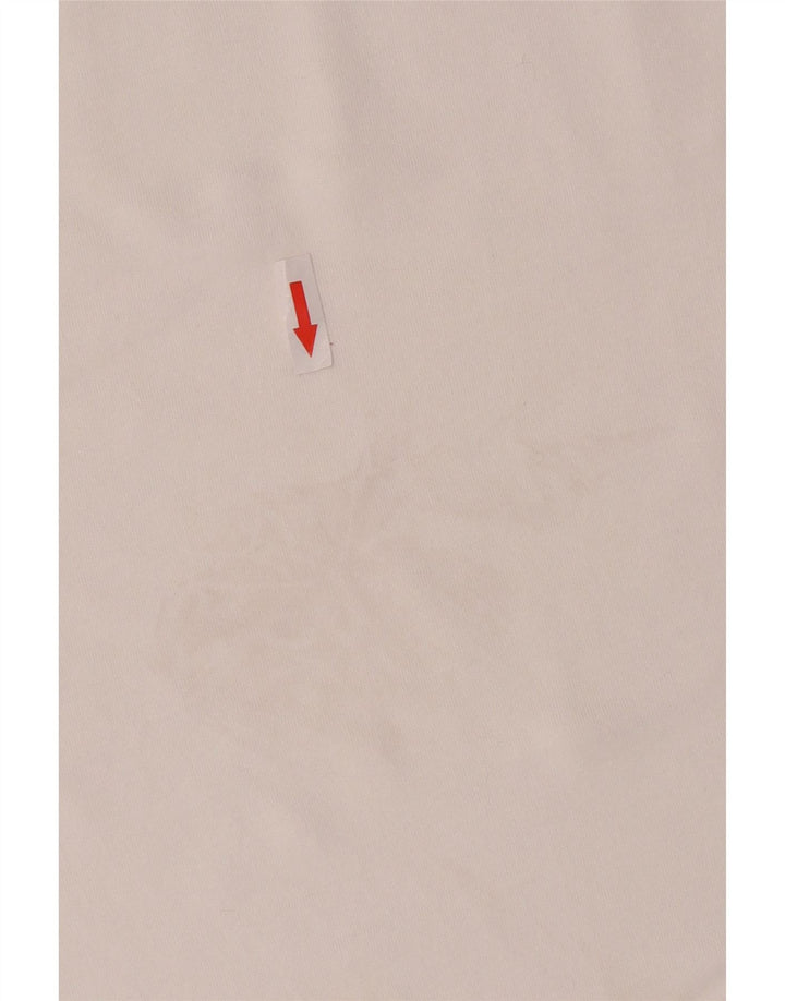 T-shirt Zara da donna Top UK 14 cotone bianco medio