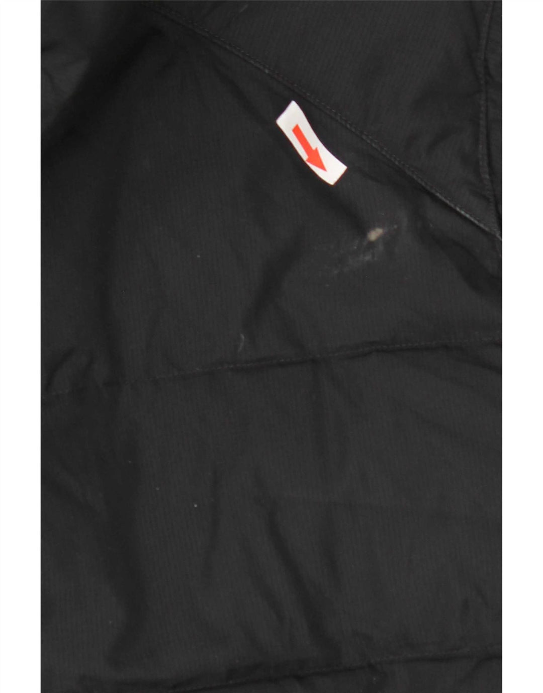 Cappotto imbottito con cappuccio Nike da uomo UK 40 grande poliestere nero