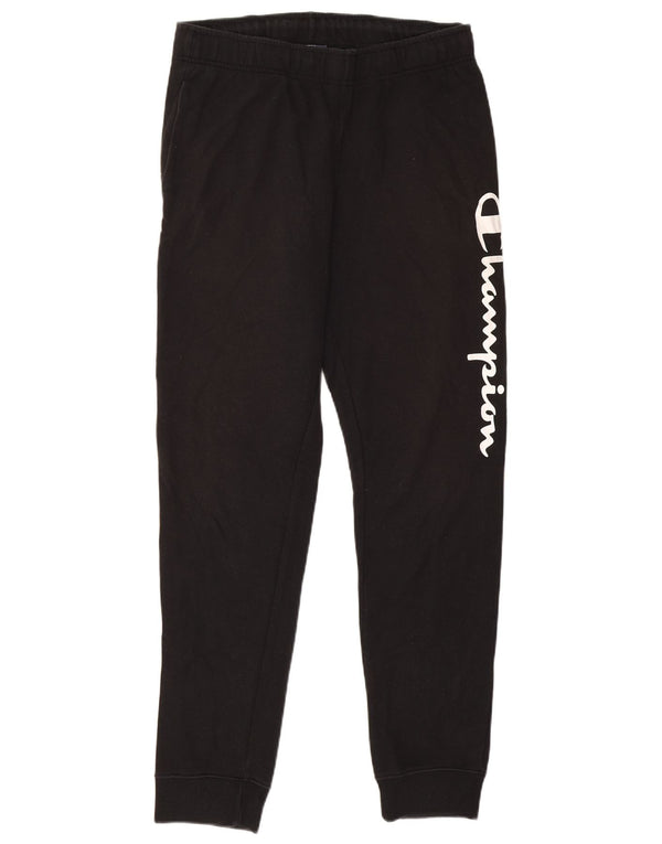 Pantaloni da tuta da uomo Champion Joggers grandi in cotone nero
