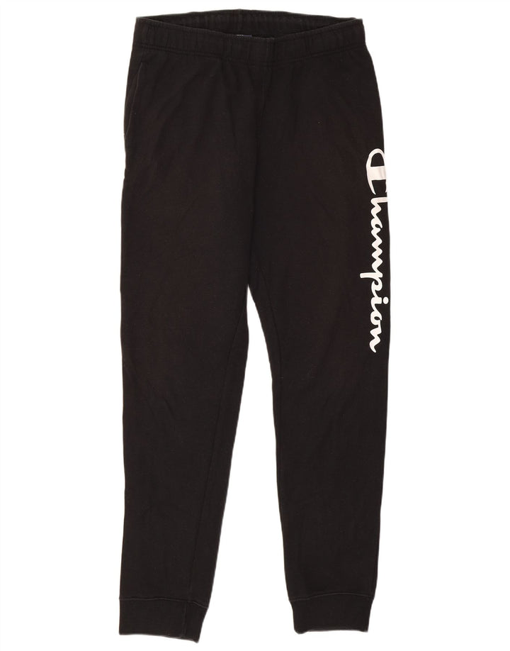 Pantaloni da tuta da uomo Champion Joggers grandi in cotone nero