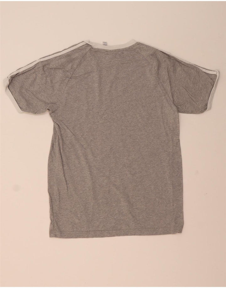 T-shirt da uomo Adidas Top in cotone grigio medio