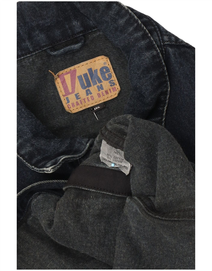Giacca in denim da uomo Duke UK 42 XL Cotone blu navy classico