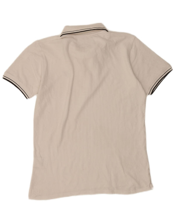 Polo da uomo Lyle & Scott grande in cotone a righe bianche