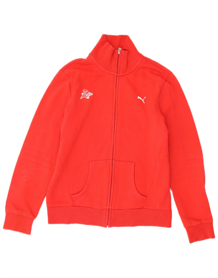 Giacca da tuta da donna Puma UK 14 Medio Rosso Cotone
