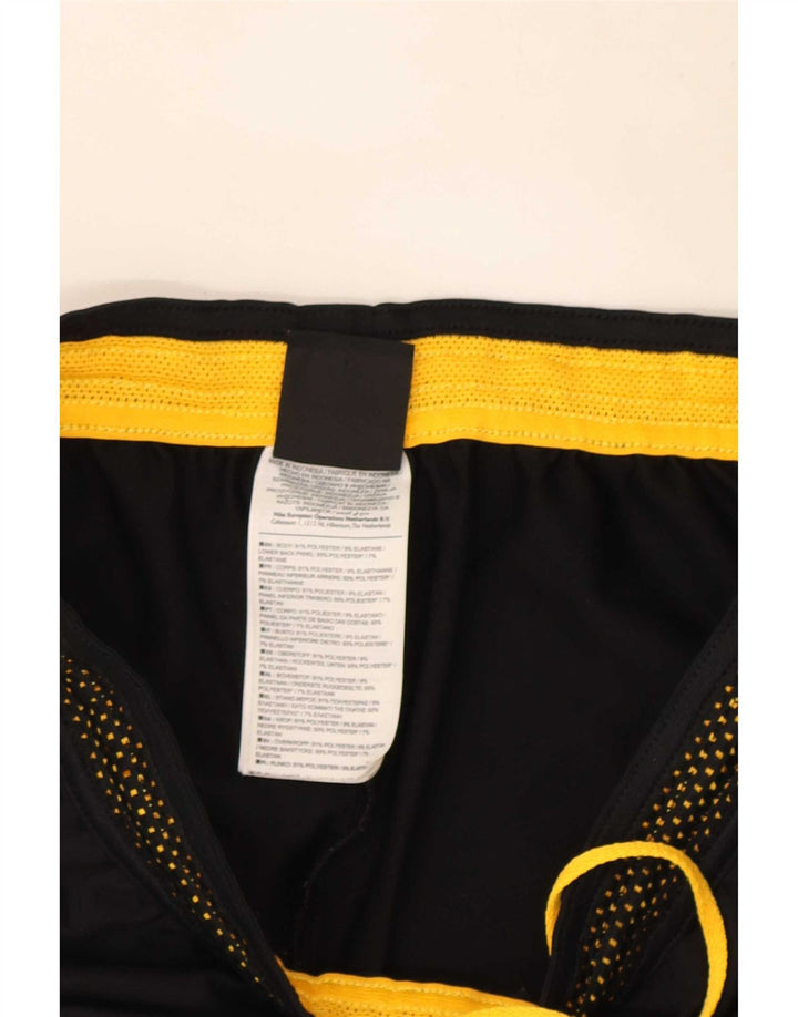 Pantaloni da tuta Nike Dri Fit da uomo, piccoli, in poliestere color block nero
