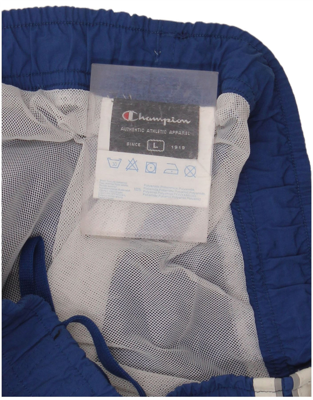 CHAMPION Pantaloncini da bagno da uomo grandi blu in poliammide