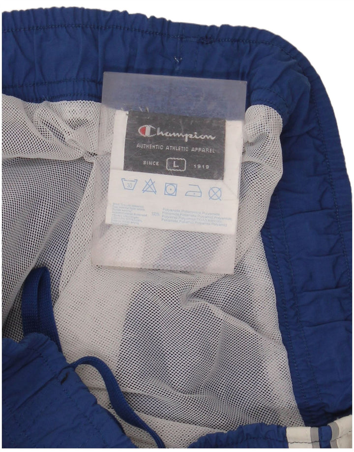 CHAMPION Pantaloncini da bagno da uomo grandi blu in poliammide