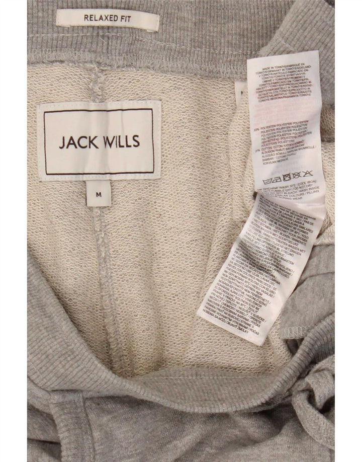 Pantaloni da tuta con grafica da donna Jack Wills UK 14 Grigio medio chiazzato