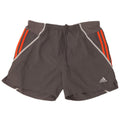 Pantaloncini da bagno da uomo Adidas in poliestere color block grigio medio