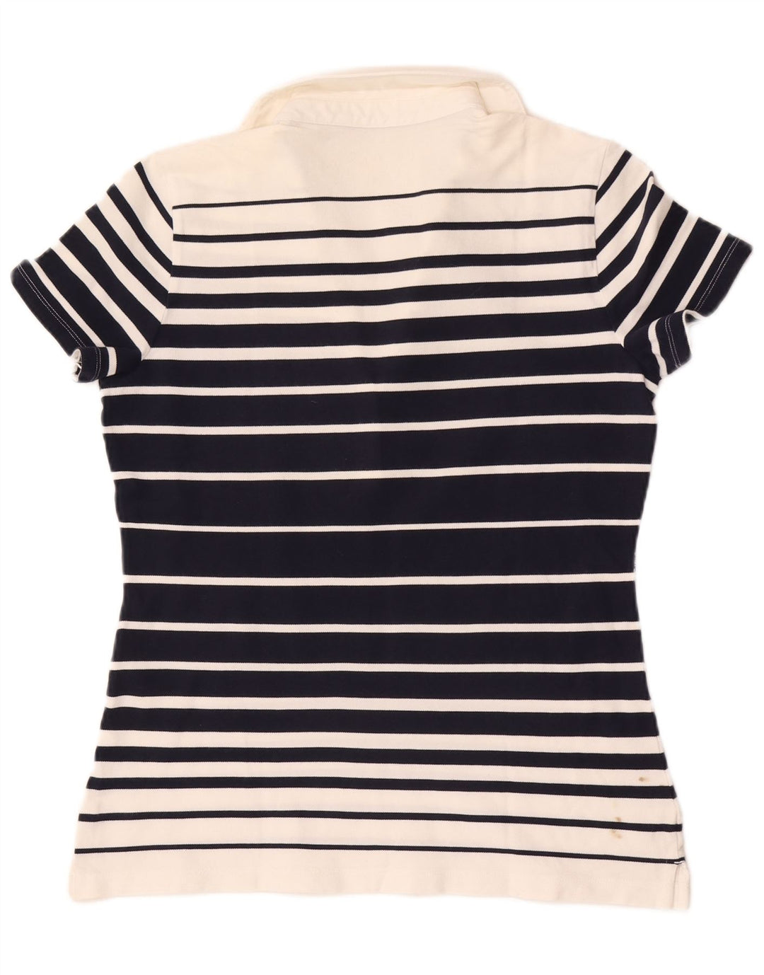 Polo da donna Tommy Hilfiger UK 14 medio blu navy a righe