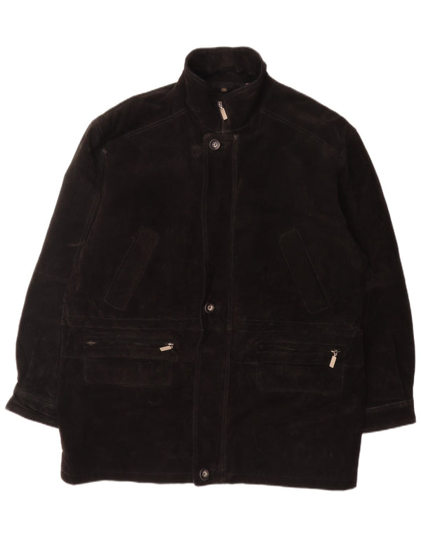 Rover&Lakes Soprabito da uomo in pelle scamosciata IT 56 3XL Pelle nera