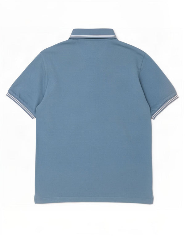 Polo da uomo Easy Fit Champion in cotone a righe blu medio