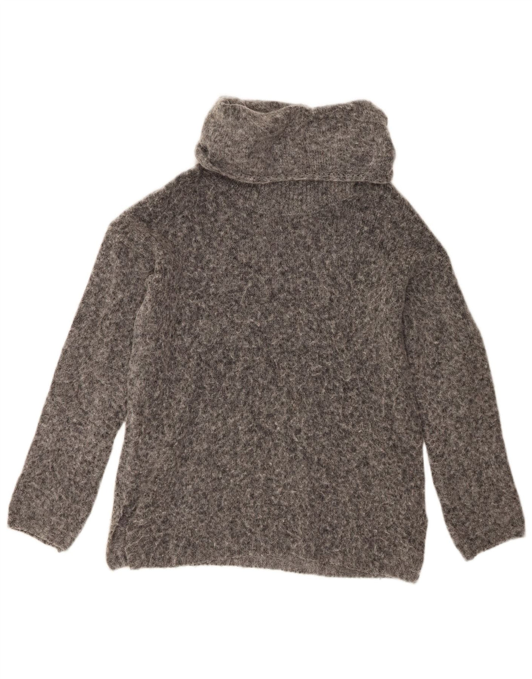 Maglione maglione a collo alto da donna Marks & Spencer UK 14 Grigio medio chiazzato