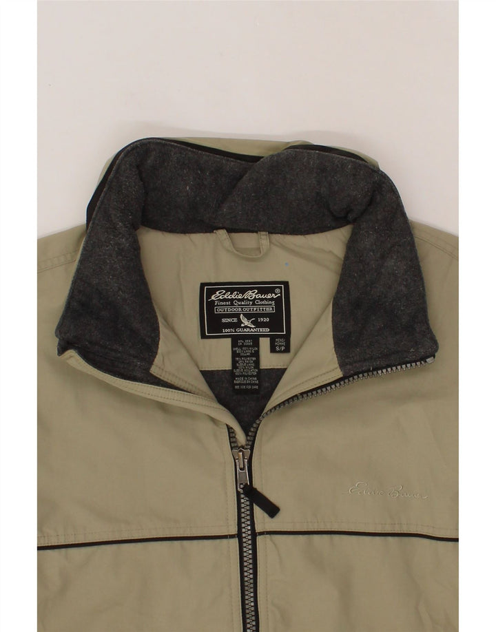 EDDIE BAUER Giubbotto bomber oversize da uomo UK 36 Piccolo color kaki