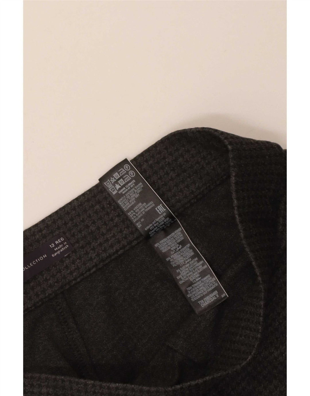 Pantaloni casual da donna Marks & Spencer UK 12 medi W30 L29 Grigio