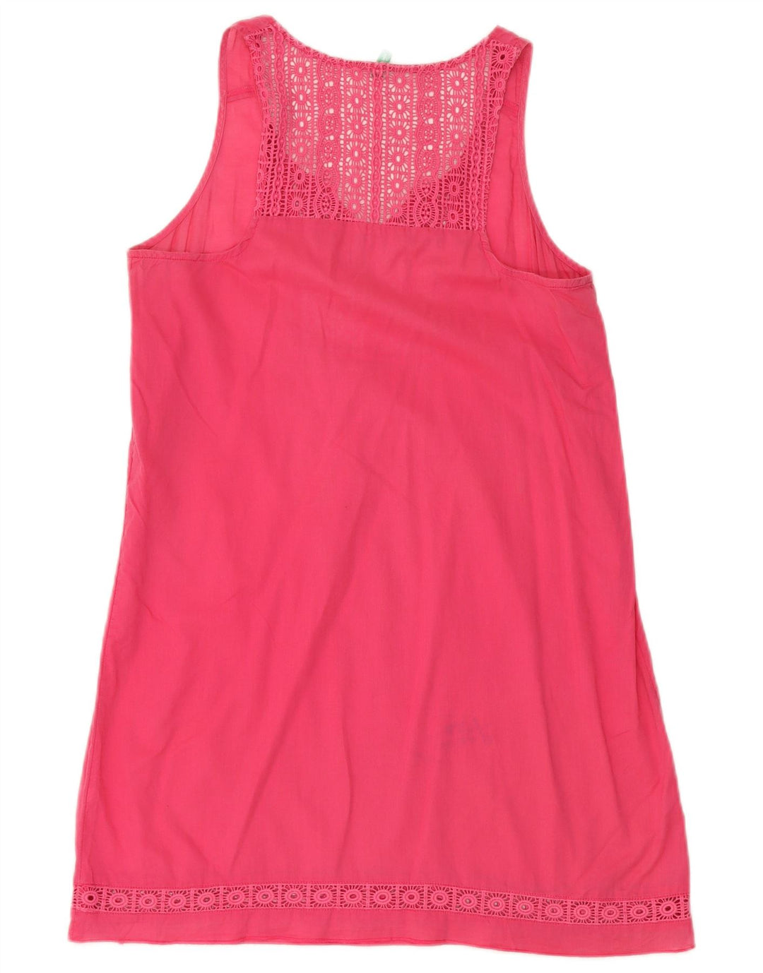 Abito a trapezio senza maniche da donna Benetton UK 12 rosa medio