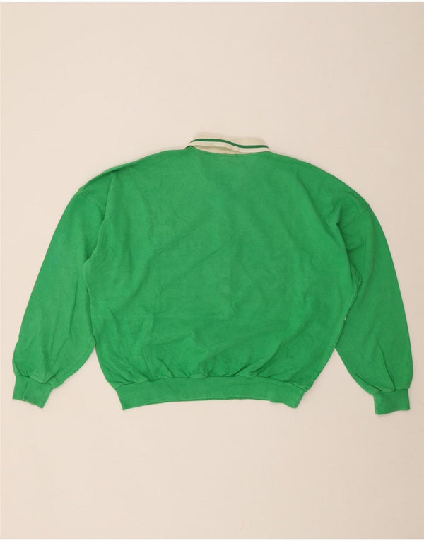 Maglione maglione collo alto da donna BELFE UK 14 Large Green Colourblock