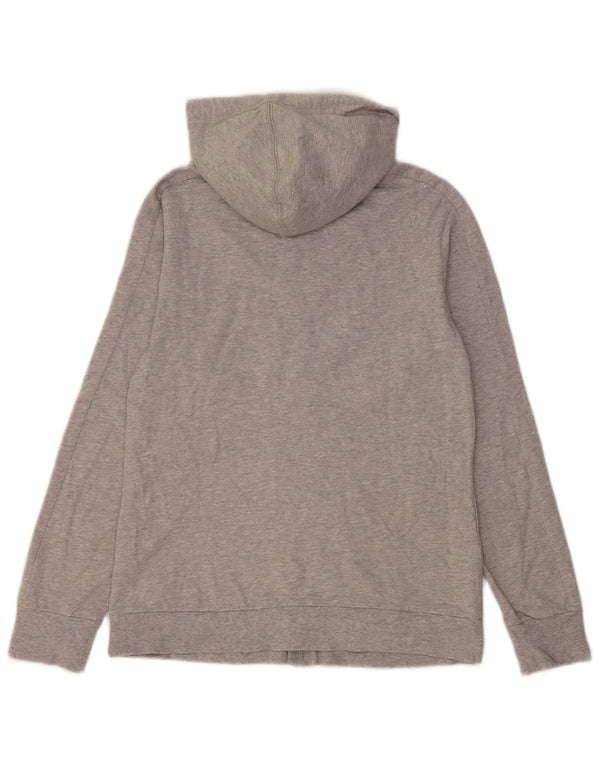 Maglione con cappuccio e zip da donna Puma UK 12 Cotone grigio medio
