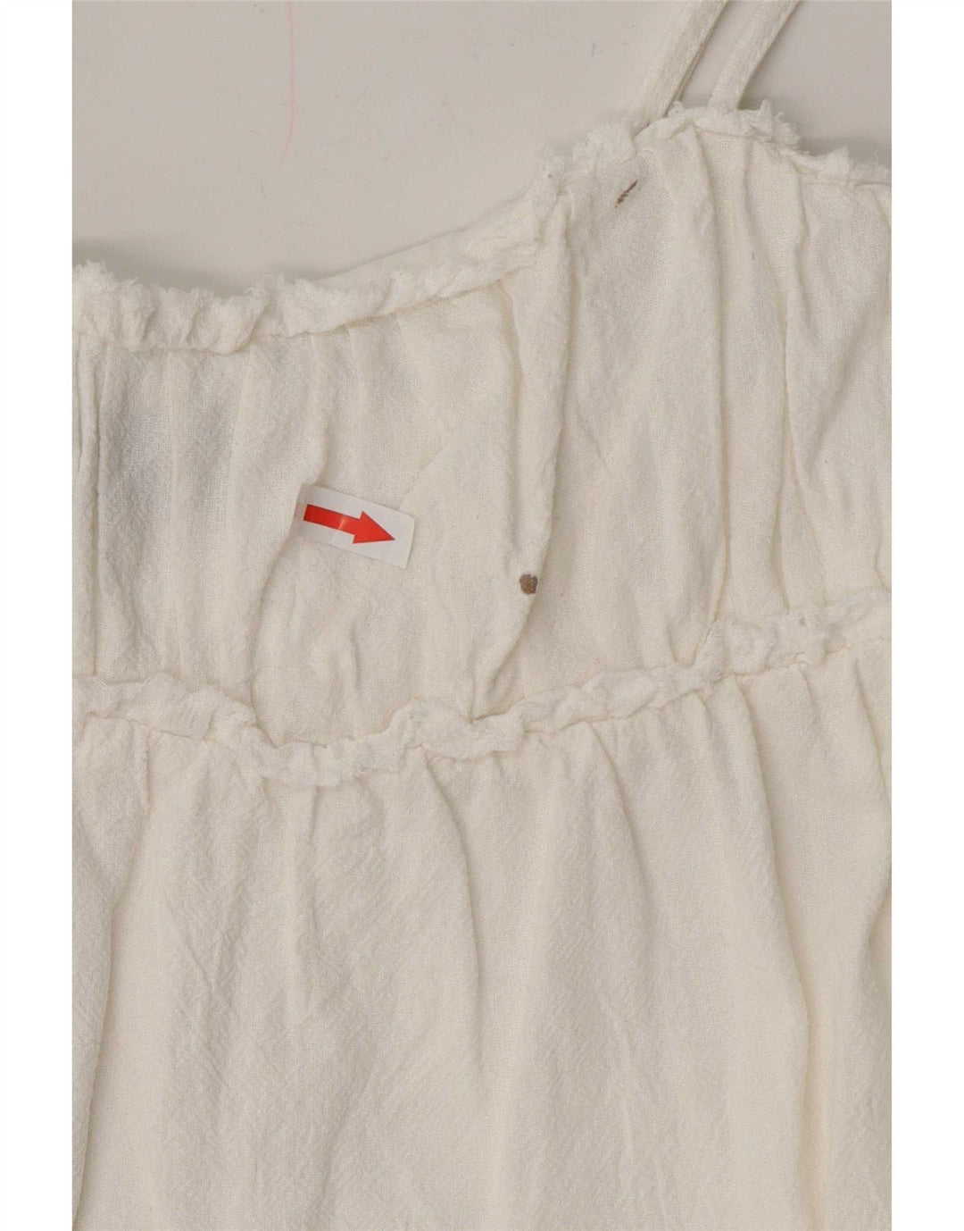 Prendisole da donna Zara UK 12 cotone bianco medio