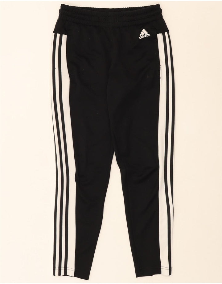 ADIDAS Womens Tracksuit Trousers UK 8/10 Small  Black Polyester Vintage Adidas and Second-Hand Adidas from Messina Hembry 