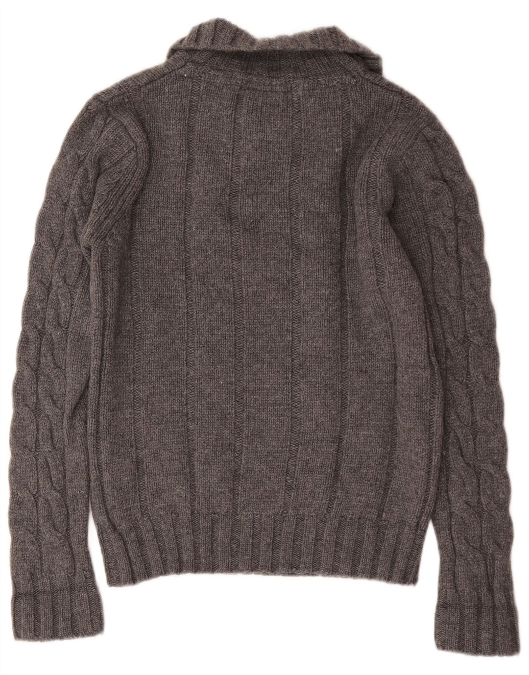 Maglione da uomo Jack & Jones con bottoni e collo piccolo in lana grigia