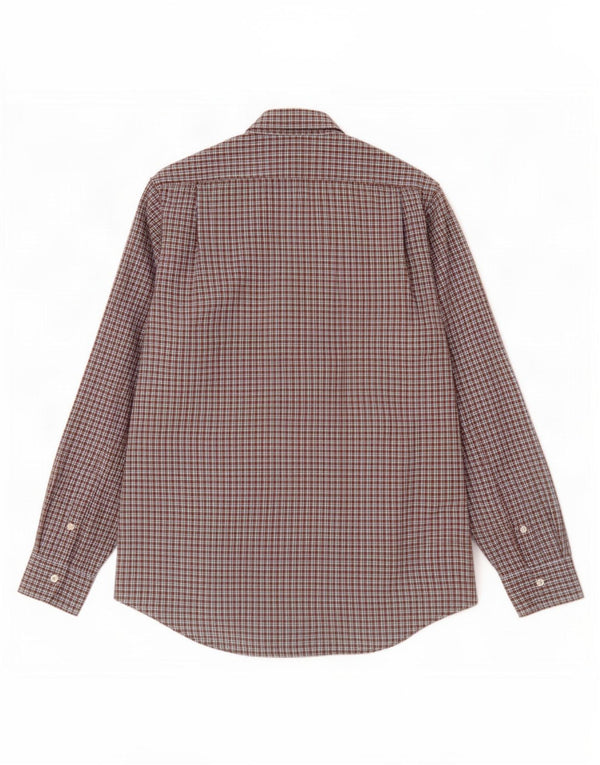 Polo Ralph Lauren Camicia da uomo in cotone a quadri marroni grandi