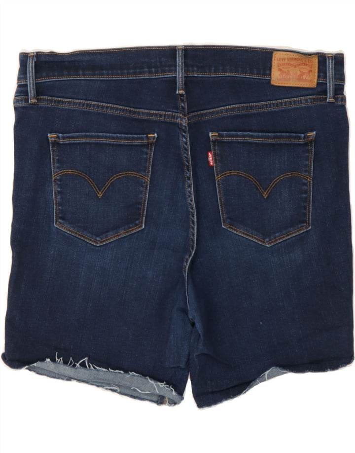 LEVI'S Womens 312 Shaping Slim Denim Shorts W33 Large  Navy Blue Vintage Levi's and Second-Hand Levi's from Messina Hembry 
