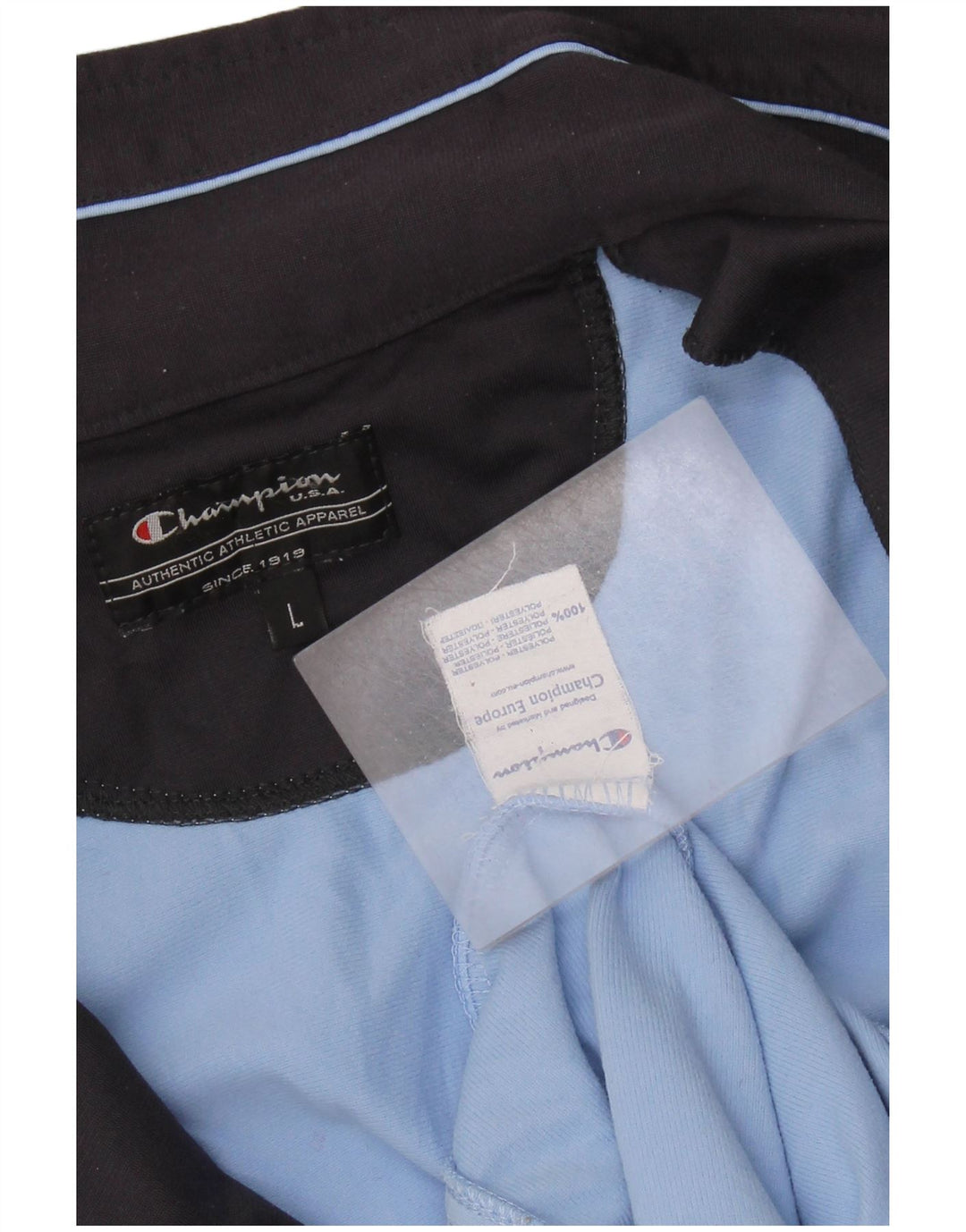 Giacca da tuta da uomo CHAMPION grande in poliestere blu